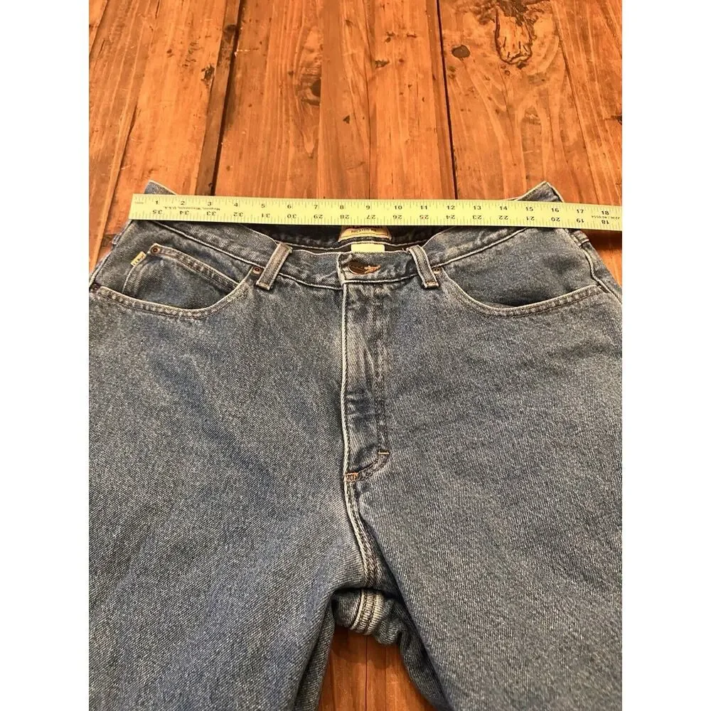 LL Bean Fleece Lined Men’s Relaxed Fit Jeans Size 36 X 29 Hike Fish Outdoors